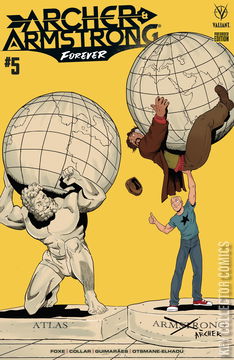 Variant Cover for Archer & Armstrong Forever #5