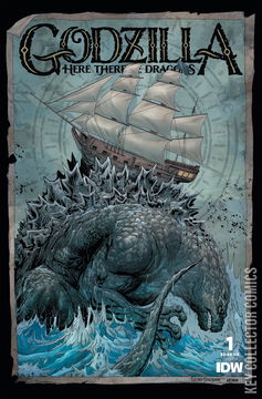 Variant Cover for Godzilla: Here There Be Dragons #1