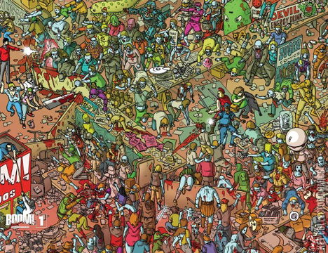 Variant Cover for Fanboys vs. Zombies #1