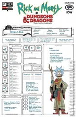 Variant Cover for Rick and Morty vs. Dungeons & Dragons II: Painscape #1