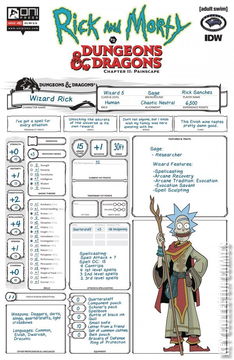 Variant Cover for Rick and Morty vs. Dungeons & Dragons II: Painscape #1
