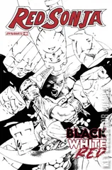 Variant Cover for Red Sonja: Black, White, Red #6