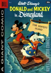 Variant Cover for Walt Disney's Donald & Mickey in Disneyland on Tom Sawyer's Island #1