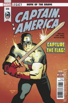 Variant Cover for Captain America #696