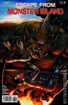 Variant Cover for Escape From Monster Island #3