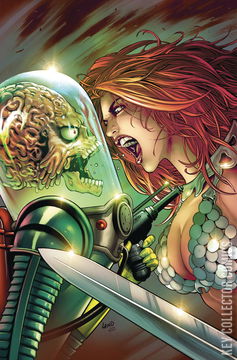 Variant Cover for Red Sonja Attacks Mars #4