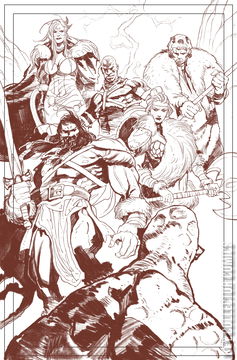 Variant Cover for Mighty Barbarians #1