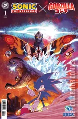 Variant Cover for Sonic the Hedgehog x Godzilla #1