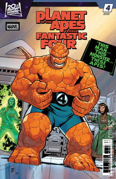 Variant Cover for Planet of the Apes Versus Fantastic Four #4