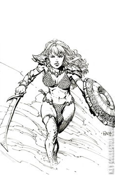 Variant Cover for Unbreakable Red Sonja #2