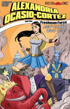 Variant Cover for Alexandria Ocasio-Cortez and the  Freshman Force: Who Dis #1