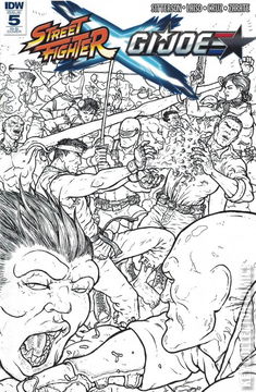 Variant Cover for Street Fighter X G.I. Joe #5