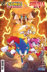 Cover for Sonic the Hedgehog x Godzilla #2