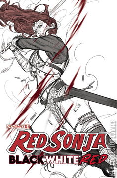 Variant Cover for Red Sonja: Black, White, Red #7