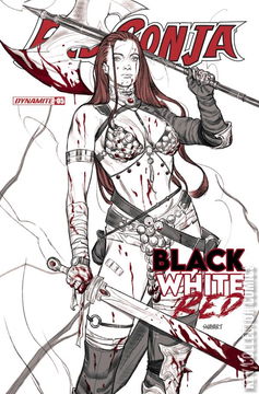 Variant Cover for Red Sonja: Black, White, Red #5