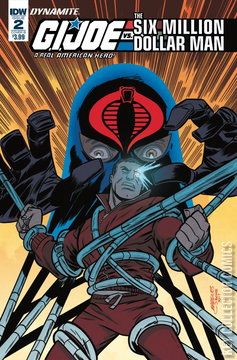 Variant Cover for G.I. Joe vs the Six Million Dollar Man #2