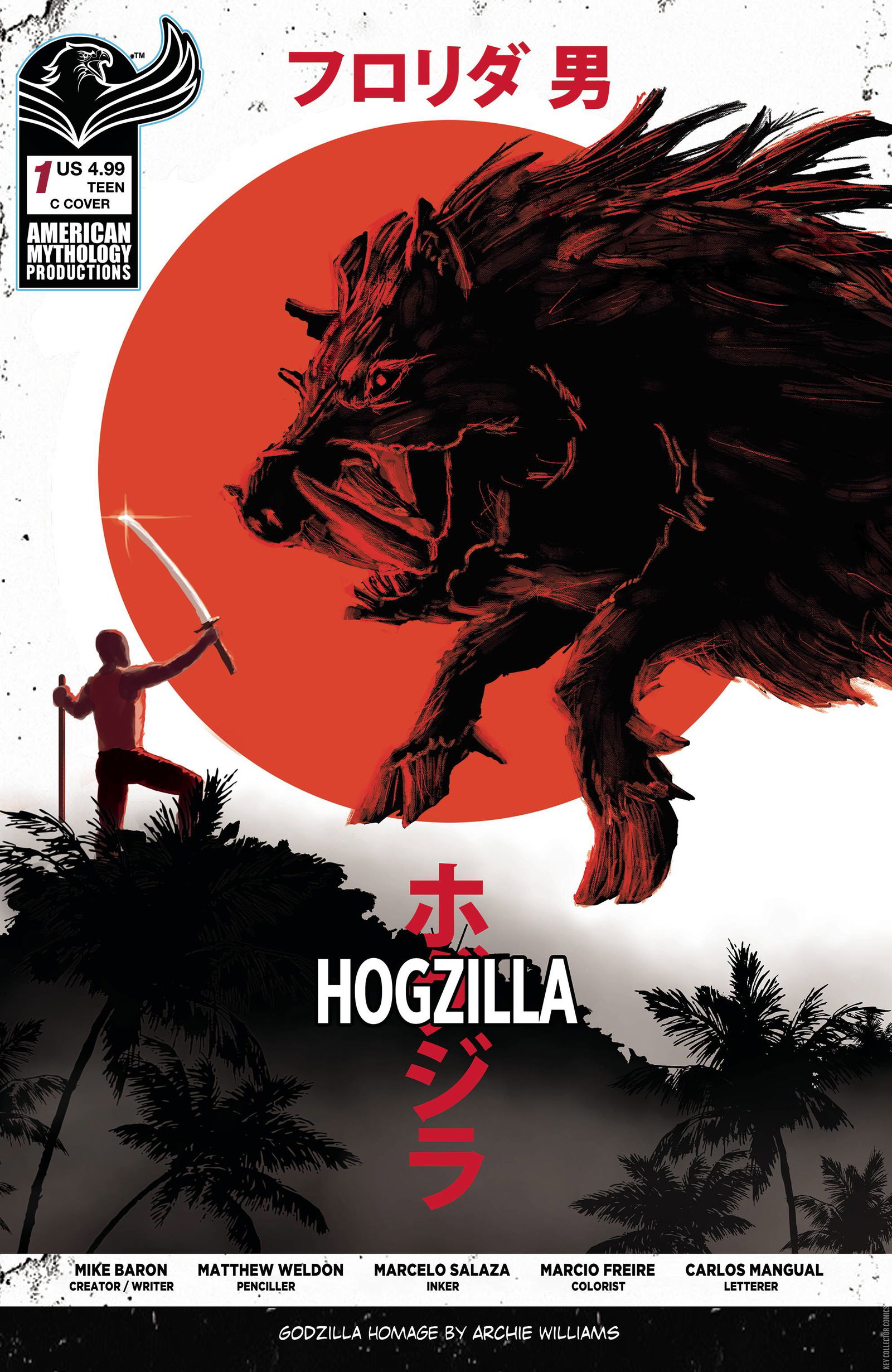 Variant Cover for Florida Man vs. Hogzilla #1
