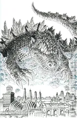 Variant Cover for Godzilla vs America: Kansas City