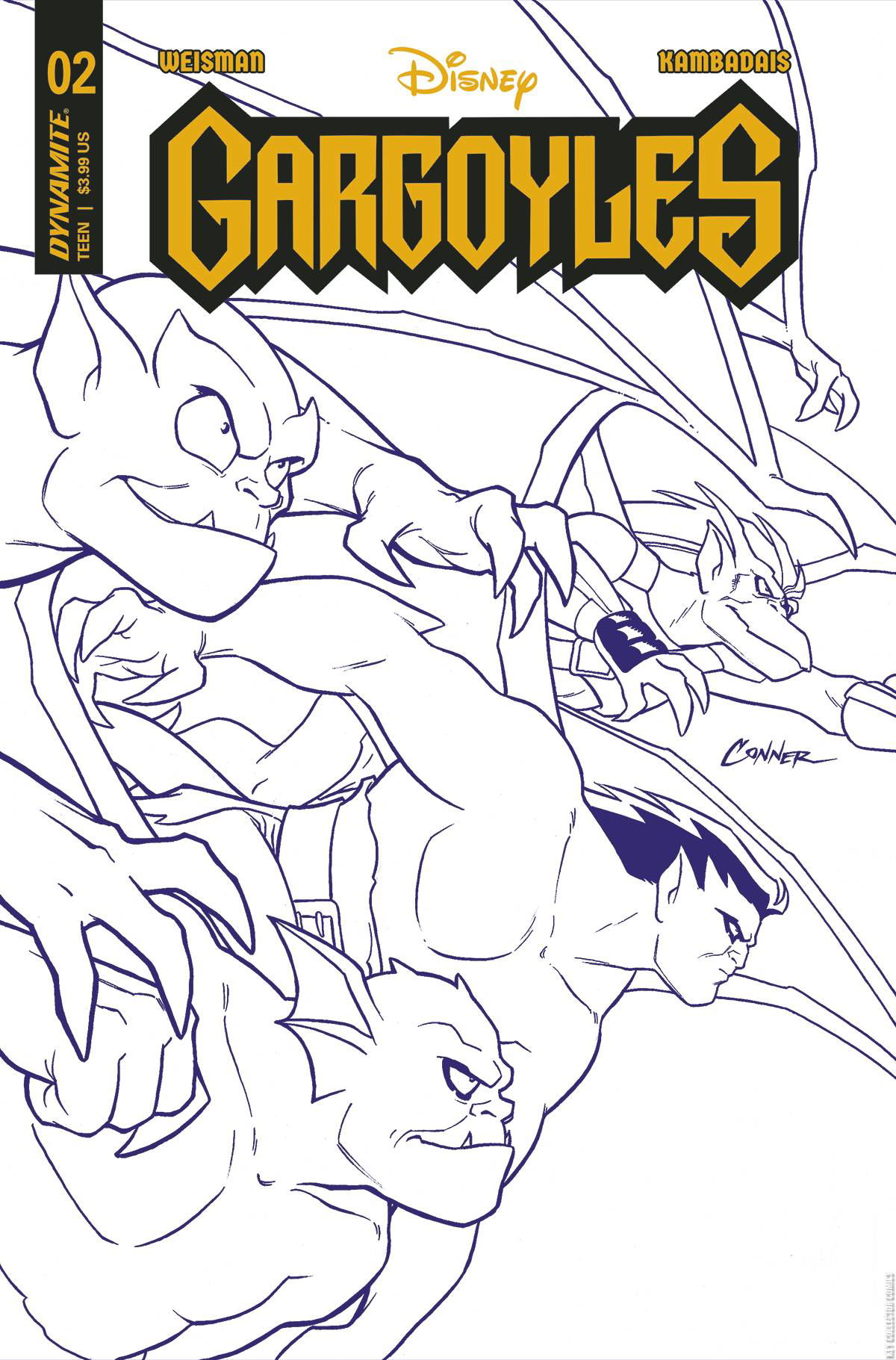 Cover art for Gargoyles #2 