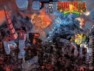Variant Cover for Godzilla vs. The Mighty Morphin Power Rangers #3