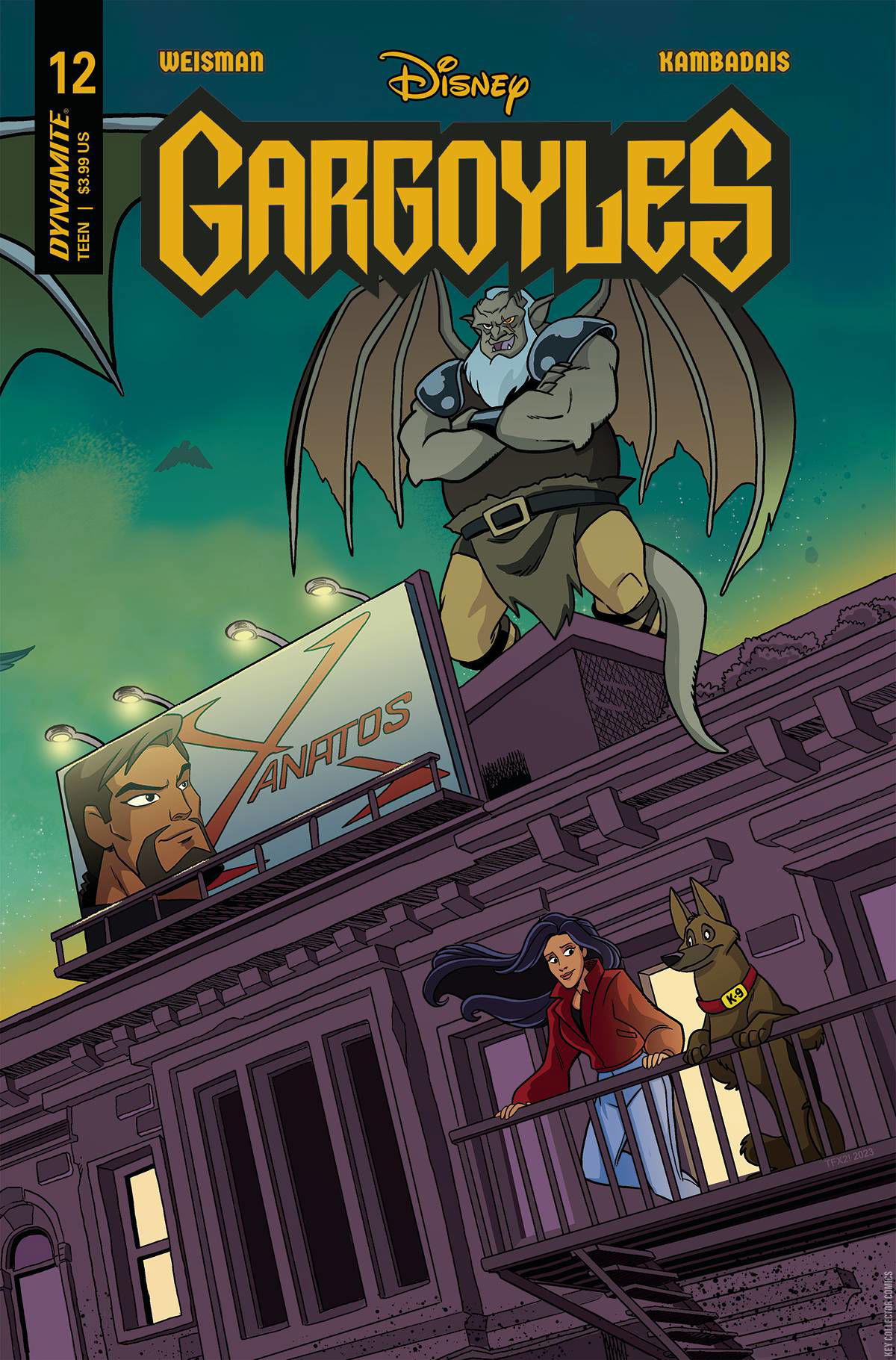 Variant Cover for Gargoyles #12