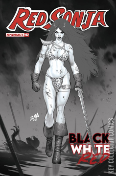 Variant Cover for Red Sonja: Black, White, Red #2