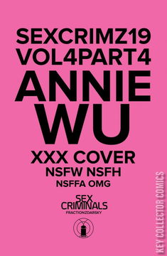 Variant Cover for Sex Criminals #19