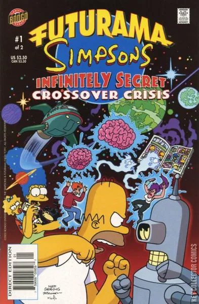 Futurama / Simpsons Infinitely Secret Crossover Crisis by Bongo | Key ...