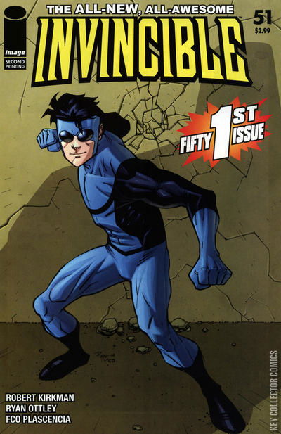 Invincible #51 2nd Print Published August 2008 | Key C