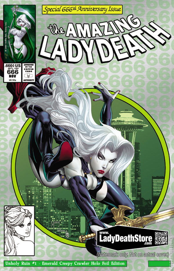 Cover art for Lady Death: Unholy Ruin #1 