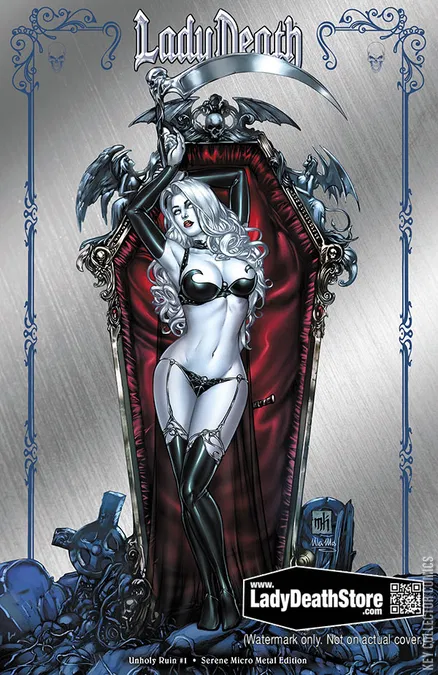 Cover art for Lady Death: Unholy Ruin #1 Metal