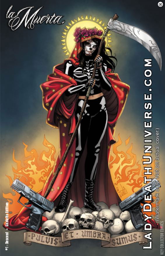 La Muerta Descent #1 Crimson Sketch deals Variant Cover by Richard Ortiz (LIMITED RUN