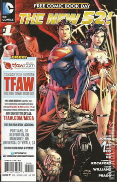 Variant Cover for Free Comic Book Day 2012: The New 52 #1