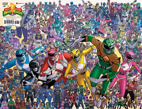 Variant Cover for Mighty Morphin Power Rangers #25