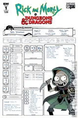 Variant Cover for Rick and Morty vs. Dungeons & Dragons #1