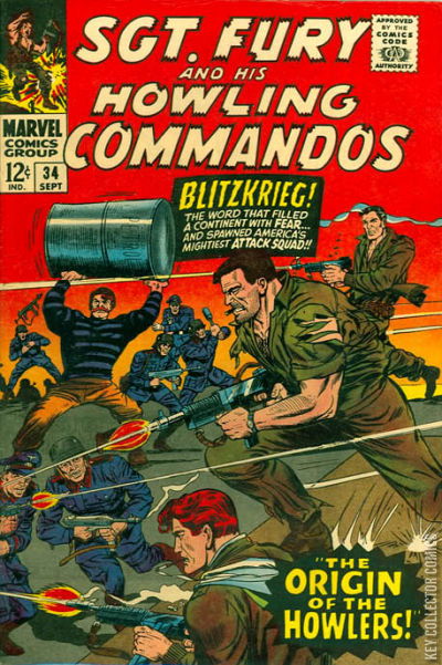 Cover art for Sgt. Fury and His Howling Commandos #34