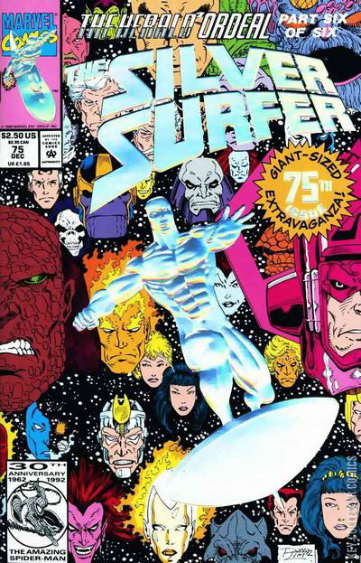 1992 SILVER SURFER 1-72 & #4 Marvel Universe: SILVER SURF store HOLOGRAM